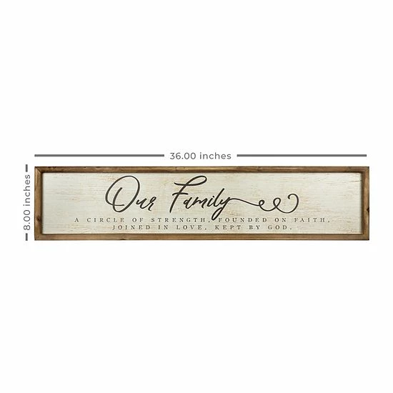 Stratton Home Decor "Our Family" Rustic Wall Decor 5 Stratton Home Decor "Our Family" Rustic Wall Decor - Image 5