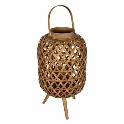 Stratton Home Decor Tulum Woven Lantern Stand